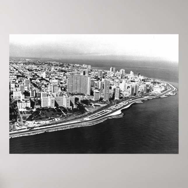 Havana Skyline 1957 Poster (Frente)