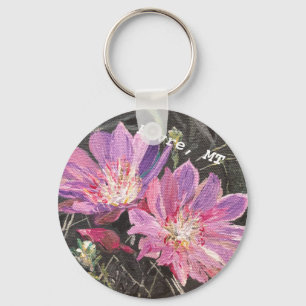 Havre, chaveiro do botão do Bitterroot da TA