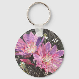 Havre, MT Bitterroot botão chaveiro