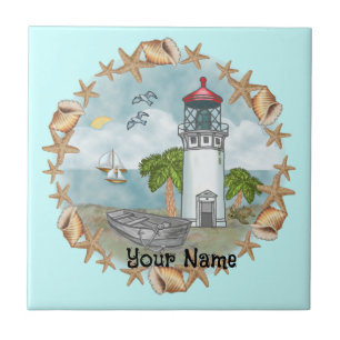 Hawaii concha Azulejo de farol