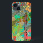 Hawaii Flower Hula Vintage - Gráfico Floral<br><div class="desc">Colagem Hula Colorida do Havaí - Esta imagem é um design gráfico de arte de flores e palmeiras do Havaí. A colagem botânica é sobre a cor da ilha tropical.</div>