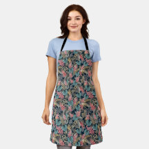 Hawaii Impressão Flower Cotton Aprons Para Homens 