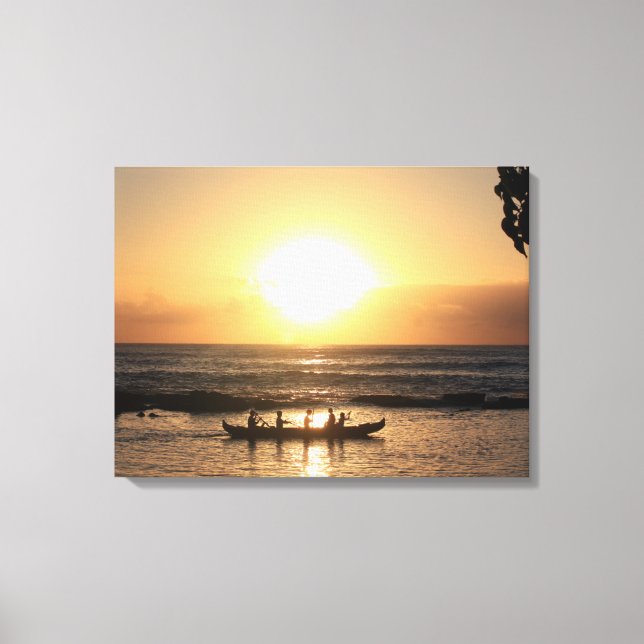 Hawaii Sunset 3 Peece Canvas (Frente)