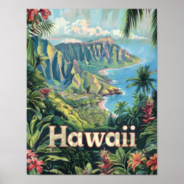 Hawaii Trave Poster Art Poster