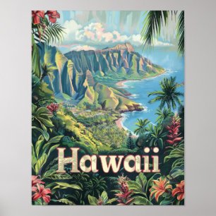 Hawaii Trave Poster Art Poster