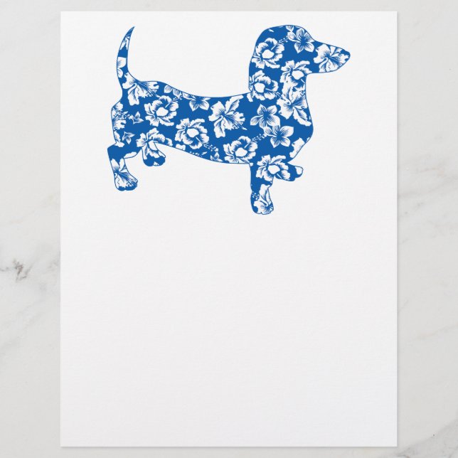 Hawaiin Aloha Doxie Dachshund (Frente)