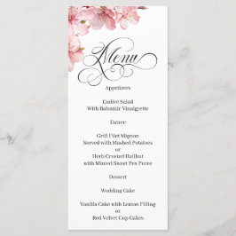 Hawthorne Calligraphy Black and White Menu