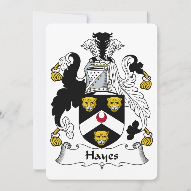 Hayes Family Crest (Frente)