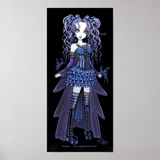 "Haylee" Roxo Tatota Borboleta Fada Poster (Frente)
