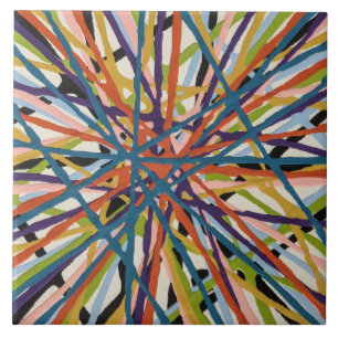 Haystack em branco 6 x 6 Azulejo cerâmico