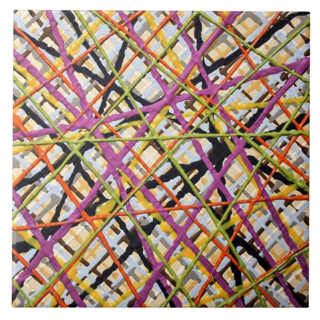 Haystack em Purple 6 x 6 Azulejo cerâmico (Frente)