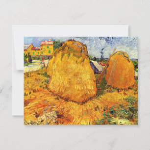 Haystacks em Provença por Vincent van Gogh