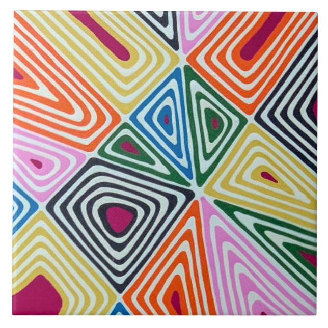 Haywire em Cranberry 6 x 6 Azulejo cerâmico (Frente)