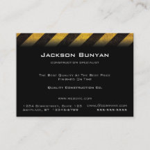 Hazard Stripes Chubby Cartões de visitas