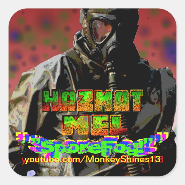 Hazmat Mel "SporeFog!" adesivos (Frente)