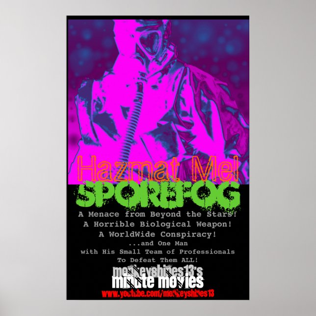 Hazmat Mel "SporeFog" Minute Movie Poster (Frente)