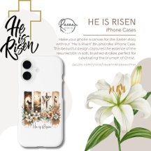 "He Is Risen" Brushstroke iPhone Case