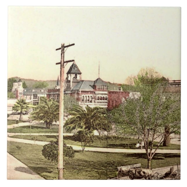 Healdsburg, Azulejo de cerâmica da Califórnia (Frente)