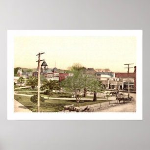 Healdsburg Town Center Poster Impressão