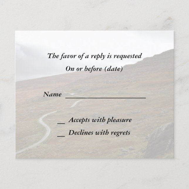 Healy Pass, Winding Road na Irlanda. (Frente)