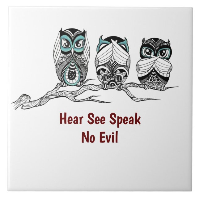 Hear See Speak No Evil Owls (Frente)