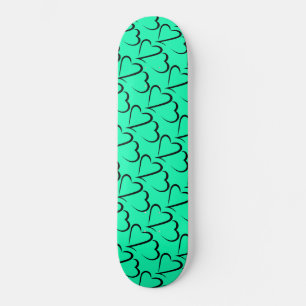 Heart 23™ Aqua e Preto deck de Skateboard