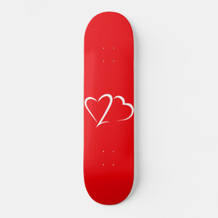 Heart 23™ Deck de Skate Vermelho e Branco