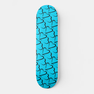 Heart 23™ Sky Blue e Black Skateboard deck