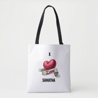 "Heart & Banner" Personalized Keepsake Tote