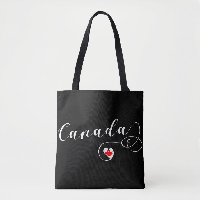 Heart Canada Bolsa de compra, Canadian Flag (Frente)
