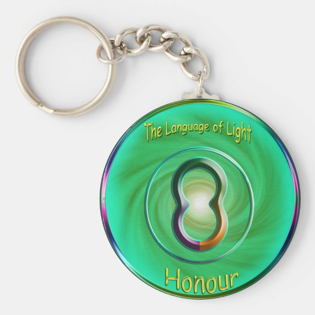 Heart Chakra - Símbolo de Honra Chaveiro (Frente)