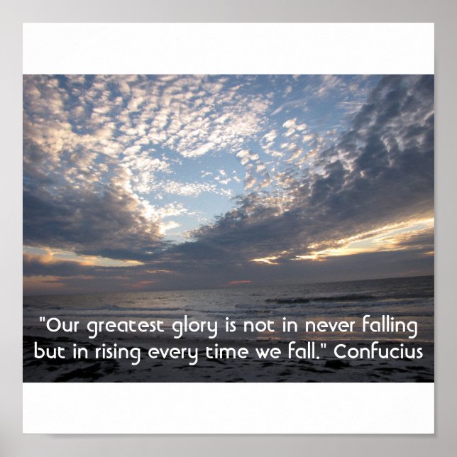 Heart In The Clouds Inspirational Poster (Frente)