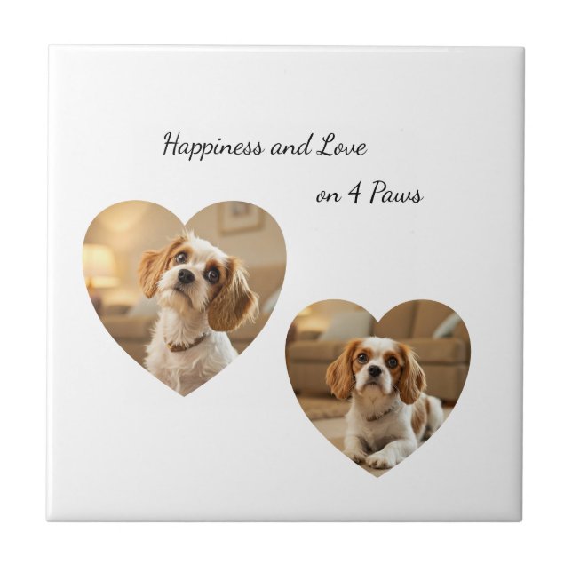 Heart-Shaped Dog Design – “Happiness on Four Paws” (Frente)