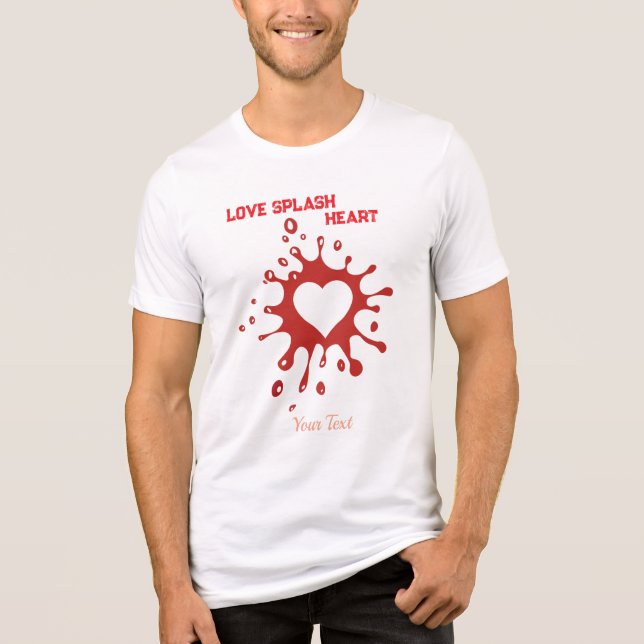 Heart Splash Art – Creative Love Expression Design (Frente)
