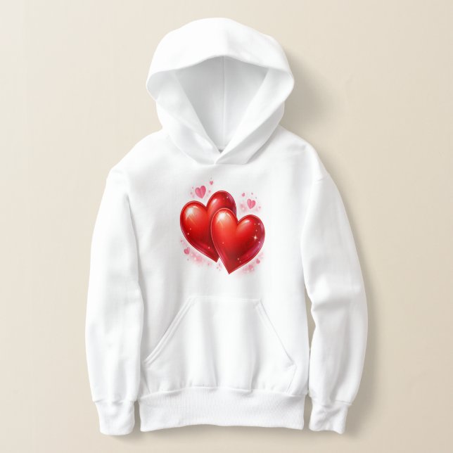 Heart T-Shirt for Kids, Girls` Fashion  (Postura )