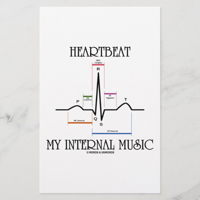 Heartbeat My Internal Music (ECG/EKG Heartbeat) (Frente)