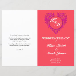 HeartParty - Raspberry e Magenta Damask Heart