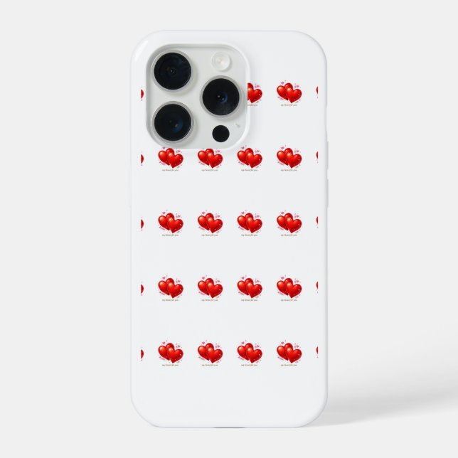 Hearts iPhone 15 Pro Cases (Verso)