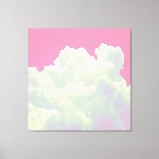 Heaven - Pink Clouds - Stretched Canvas Print (Frente)
