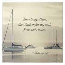 Hebraico 6:19 Jesus Anchor para a minha alma, Barc