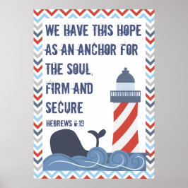 Hebraico 6:19 Poster grande