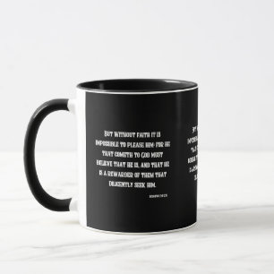 Hebraico, Bíblia de 11:6 KJV, caneca de dois tons 