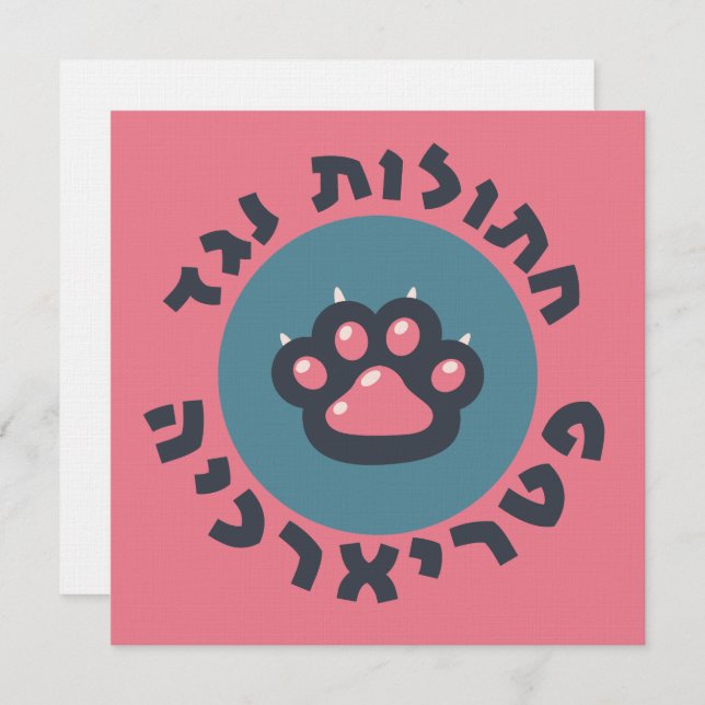 Hebraico luta contra a feminista judaica patriarca (Frente/Verso)