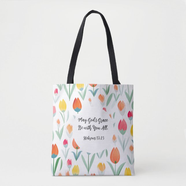 Hebrews 13:25 Tote Bag (Frente)