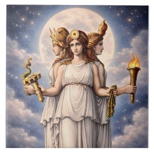 Hécate Tríplice Deusa Arte Celestial da Lua – mito