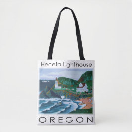 Heceta Farol Tote Bag