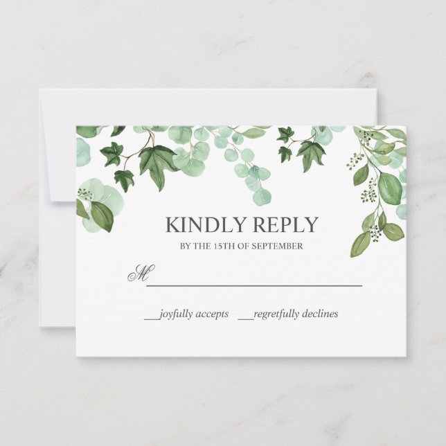 Hedera | Cinza de Ivy Folhas Resposta Rápida (Frente)