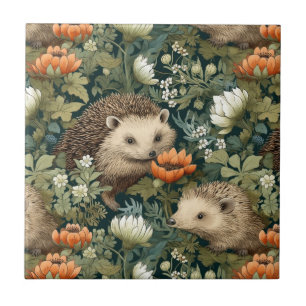 Hedgehogs em um Antigo Jardim Inglês