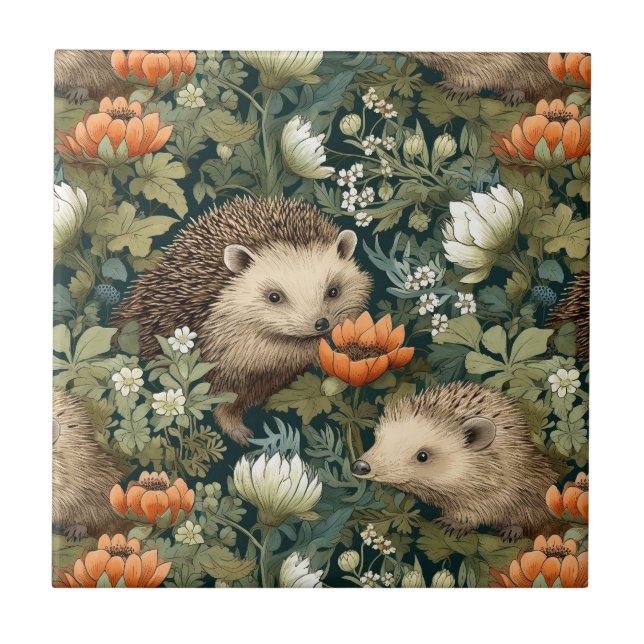 Hedgehogs em um Antigo Jardim Inglês (Frente)