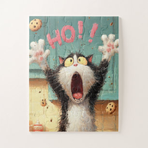 Hei! Gato de Biscoito - Quebra-cabeça de Cartoon E
